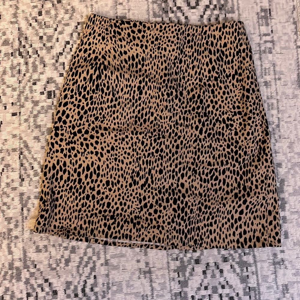 Brandy Melville, cheetah print mini skirt